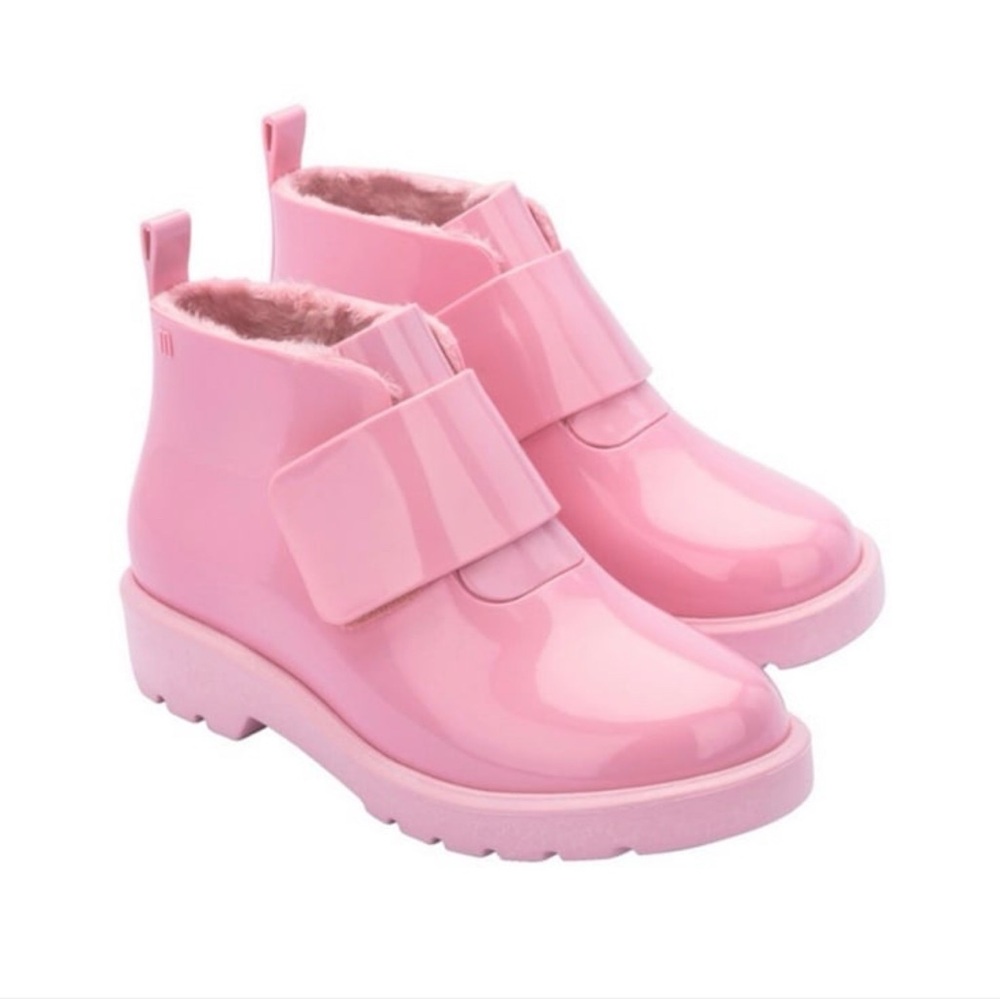 Mini Melissa Pink Chelsea bootie girls size 2